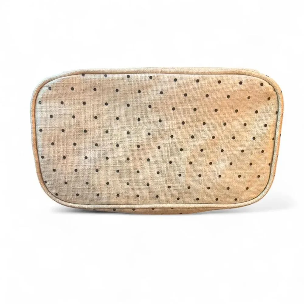 Kate Spade New York Deco Dots Insulated Lunch Tote Cream Black Out To Lunch